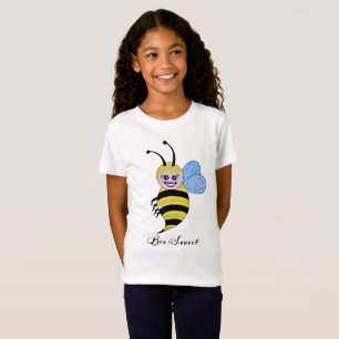 幸せなスマイルのかわいい水彩画の蜂 Tシャツ