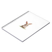 幸せなスライムで覆われたバニー ノートブック (左側)