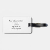 幸せなセロリーストークバンチ緑の繊維野菜 ラゲッジタグ (裏面横)