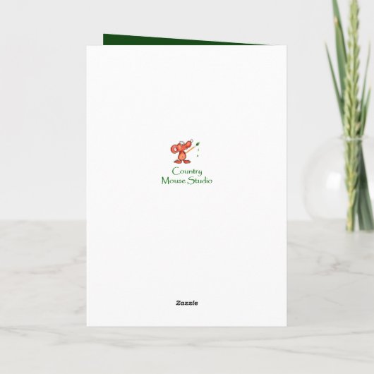 幸せなセントパトリックの日のシャムロックのアライグマのキス カード (裏面)