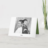 幸せなセントパトリックの日の写真の挨拶状 カード (裏面)