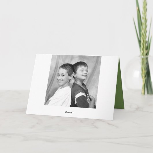 幸せなセントパトリックの日の写真の挨拶状 カード (裏面)