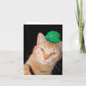 幸せなセントパトリックの日の挨拶状 カード (裏面)