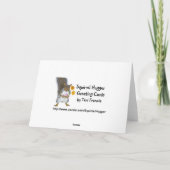 幸せなセントパトリックの日ビールトーストの挨拶状 カード (裏面)