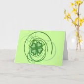 幸せなセントパトリックの日 カード (黄色い花)