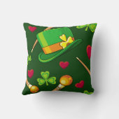 幸せなセントパトリックの日! クッション (裏面)