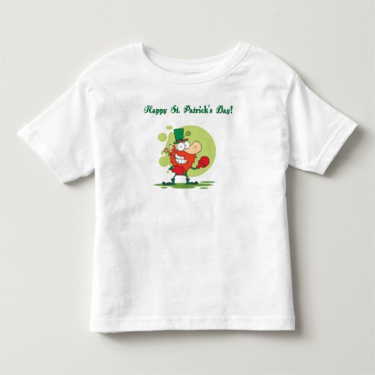 幸せなセントパトリックの日 トドラーTシャツ (正面)