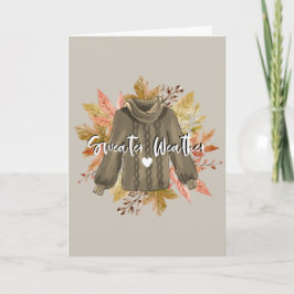 幸せなセーター カード