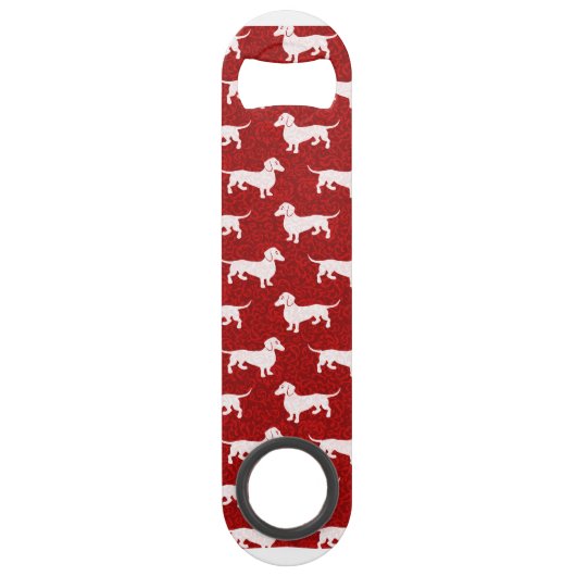 幸せなダックスフントのクリスマスを持って下さい スピード栓抜き (裏面)