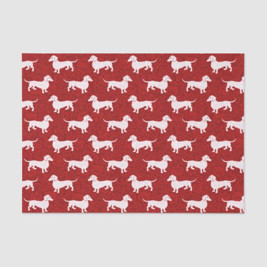 幸せなダックスフントのクリスマスを持って下さい 薄葉紙 (正面)