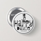 幸せなダンス-前向きな単語 缶バッジ (正面&裏面)