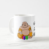 幸せなテキサス州の幸運はすべてそれらをトランプのポーカー仏握ります コーヒーマグカップ (正面左)