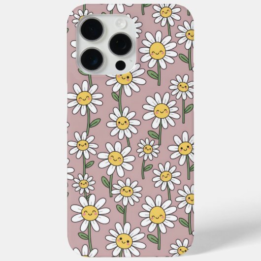 幸せなデイジーのパターン - かわいい花柄デザイン Case-Mate iPhoneケース (裏面)