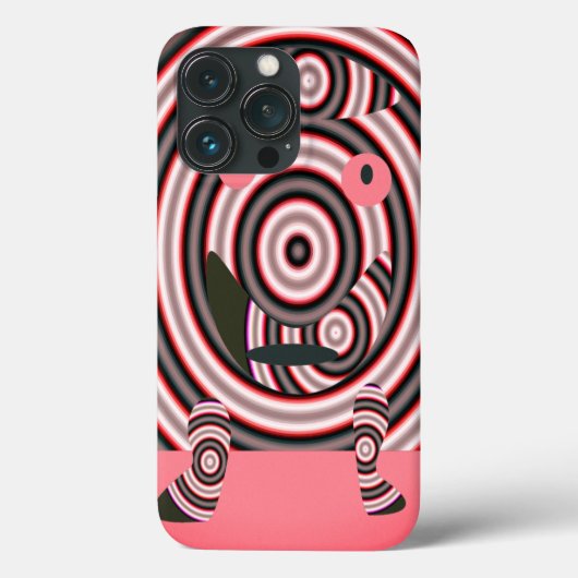 幸せなデザインはピンク色 Case-Mate iPhoneケース (裏面)