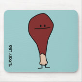 幸せなトルコ足のばち状核突起蛋白質の鳥 マウスパッド (正面)