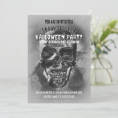 幸せなドクロ。ハロウィンパーティー 招待状 (スタンド正面)