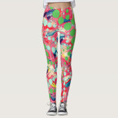 幸せなドットとよくはしゃぐシェイプ レギンス (正面)