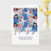 幸せなナースの日。カスタム カード (黄色い花)