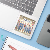 幸せなナースの日 シール (ノートパソコンとiPhone)