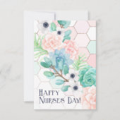 幸せなナースの日！ハニカム多肉株 カード (正面)