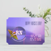 幸せなナースの日。医療用カドゥセウスカード カード (スタンド正面)