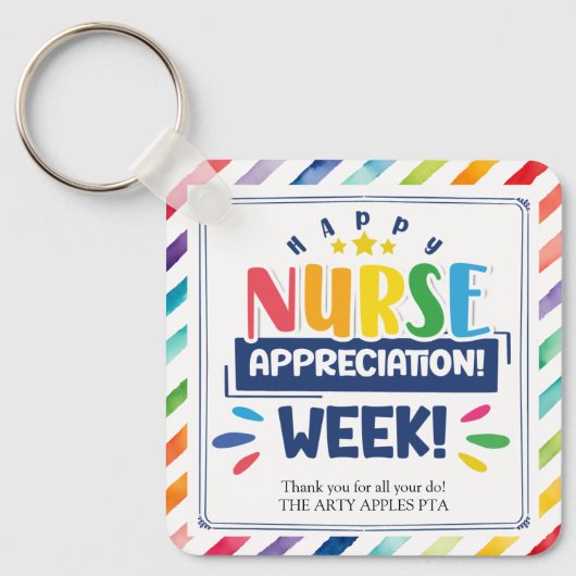 幸せなナース感謝週間 キーホルダー (正面)