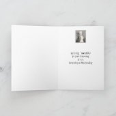 幸せなナース日のおもしろいのヴィンテージのナースの写真 カード (内部)