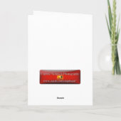 幸せなナース日の紫色のダリアの挨拶状 カード (裏面)