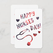 幸せなナース日の《写真》ぼけ味 招待状 (正面/裏面)