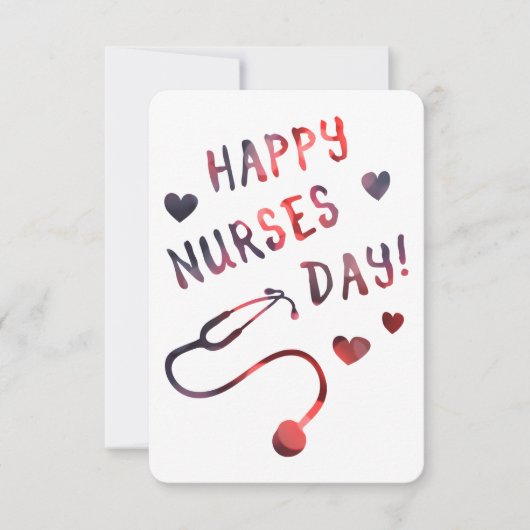 幸せなナース日の《写真》ぼけ味 招待状 (正面)