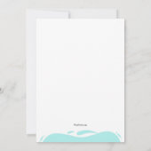 幸せなナース日カード 招待状 (裏面)