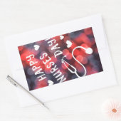 幸せなナース日 長方形シール (封筒)