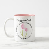 幸せなナース週のギフト ツートーンマグカップ (左)