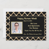 幸せなナース週間の写真鑑賞メディカルカード (正面)