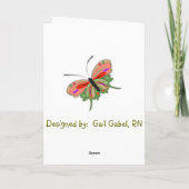 幸せなナース週間グリーティングカード カード (裏面)