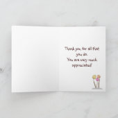 幸せなナース週間グリーティングカード カード (内部)