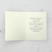 幸せなナース週間。かわいいテディベア カード (内部)