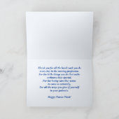 幸せなナース週間。ろう及び聴診器 サンキューカード (内部)