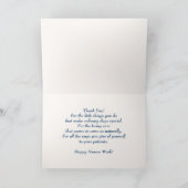 幸せなナース週間。ヴィンテージカスタム写真 カード (内部)