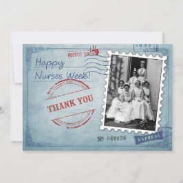 幸せなナース週間。ヴィンテージデザインカスタムカード カード