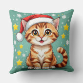 🎅幸せなネコのクリスマスシーン🐾 クッション (裏面)