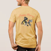 幸せなノウルーズゴールドフィッシュ トライブレンドTシャツ (裏面)