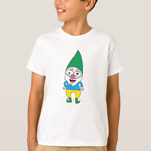幸せなノームの子供服Tシャツ Tシャツ (正面)