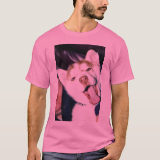幸せなハスキー Tシャツ