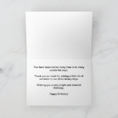 幸せなハッピーバースデーのカスタマイズ カード (内部)