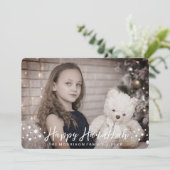 幸せなハヌカーの写真カード シーズンカード (スタンド正面)