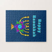 幸せなハヌカー ジグソーパズル (横)