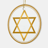 幸せなハヌカー セラミックオーナメント (左)