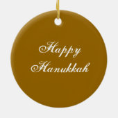 幸せなハヌカー セラミックオーナメント (裏面)