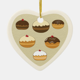 幸せなハヌカー セラミックオーナメント